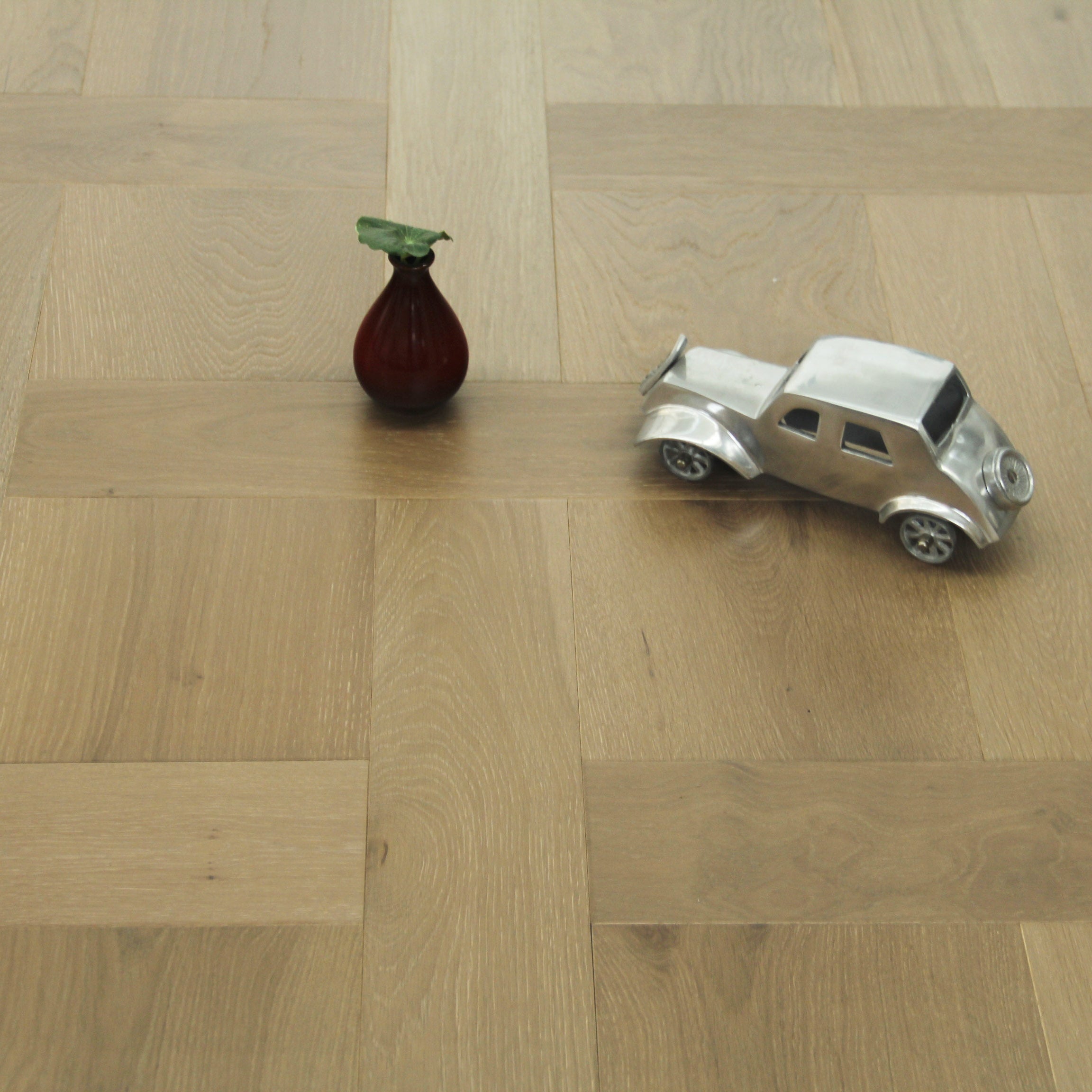 L-Grey Oak Basketweave Engineered Wood Flooring SBW1501