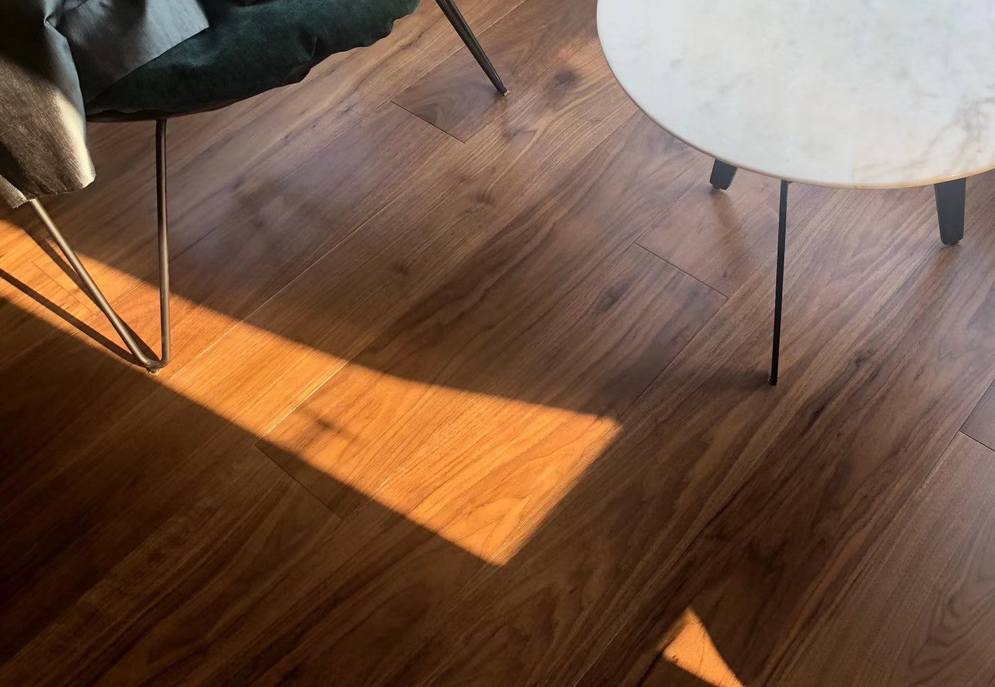 American Black Walnut Lacquered Engineered Flooring  SEW1519