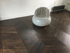 Oak Coffee Stained & Lacquered Chevron Wood Flooring SSR1807