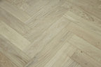 Prime Grade Oak Brushed & Unfinished Herringbone Engineered Wood Flooring 600x90x18/3mm SHO1524