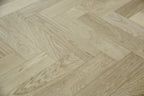 Prime Grade Oak Brushed & Unfinished Herringbone Engineered Wood Flooring 600x90x18/3mm SHO1524