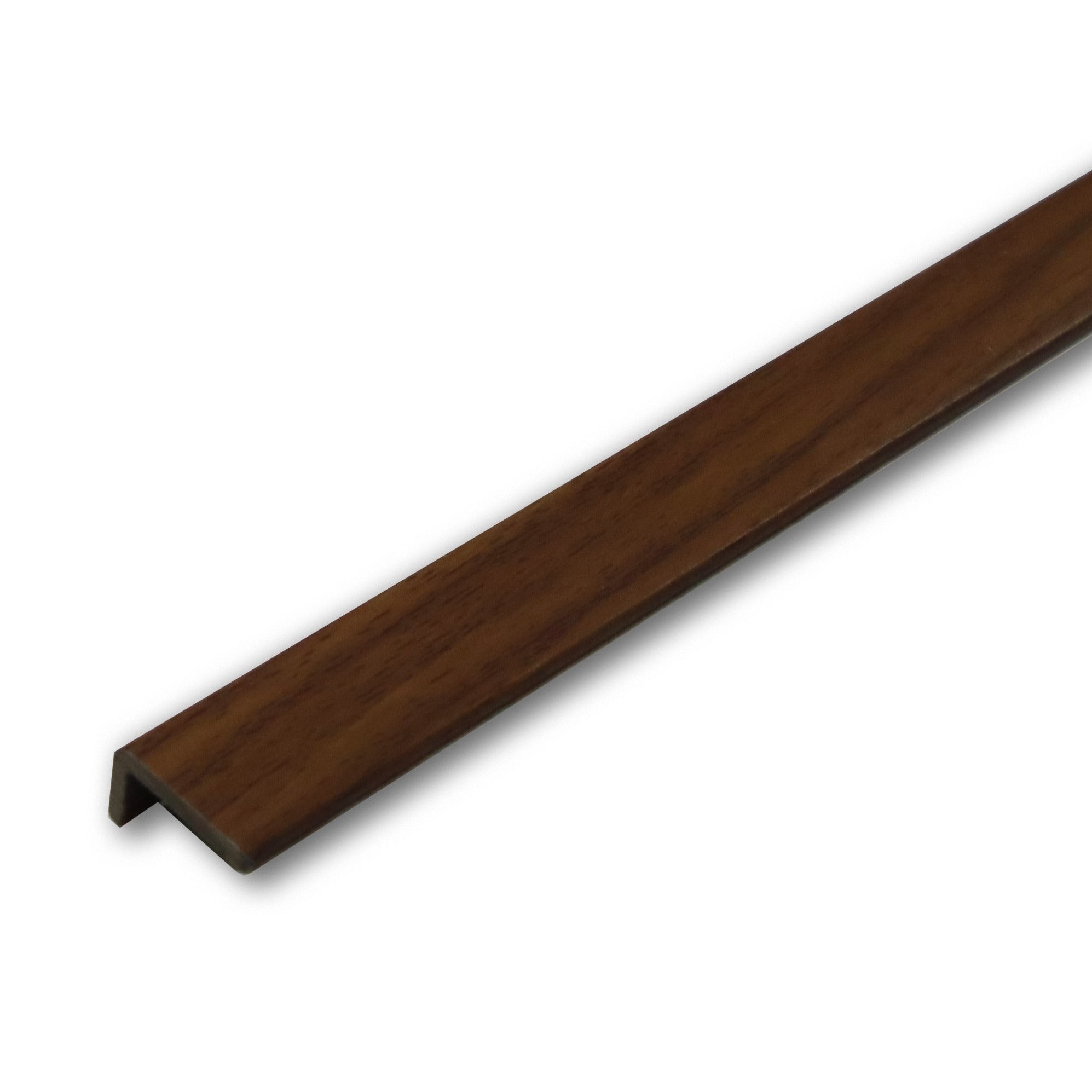 Walnut PVC End Profile 2.7m x 20mm x 10mm SAC013