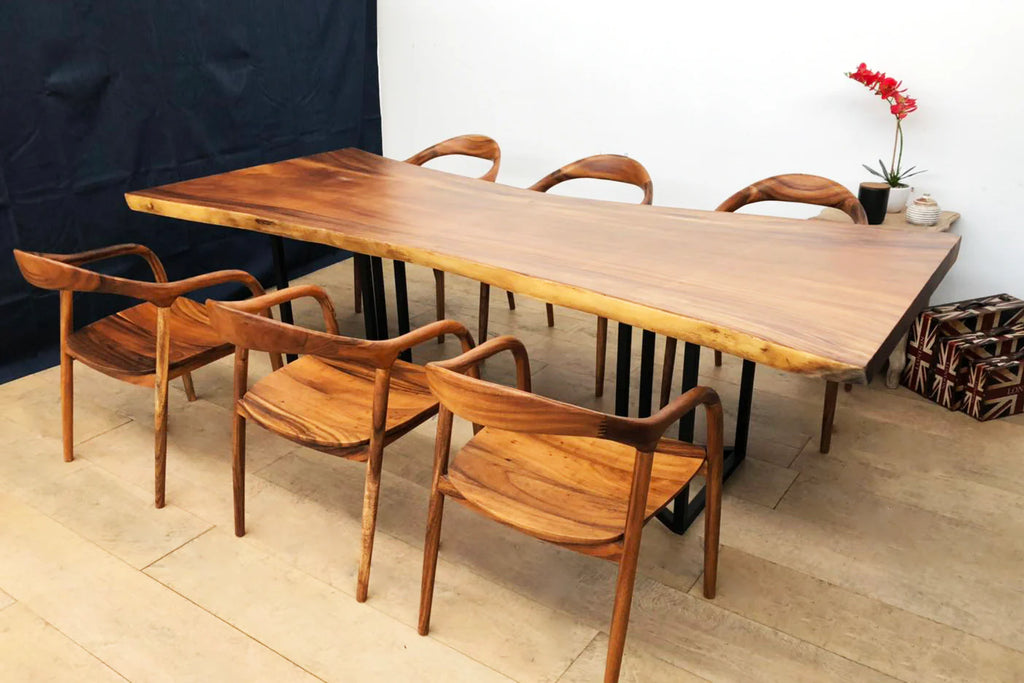 Solid South American Walnut Slab Table 2510mm