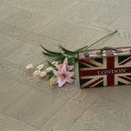 L-Charcoal Oak Basketweave Engineered Wood Flooring SBW1502