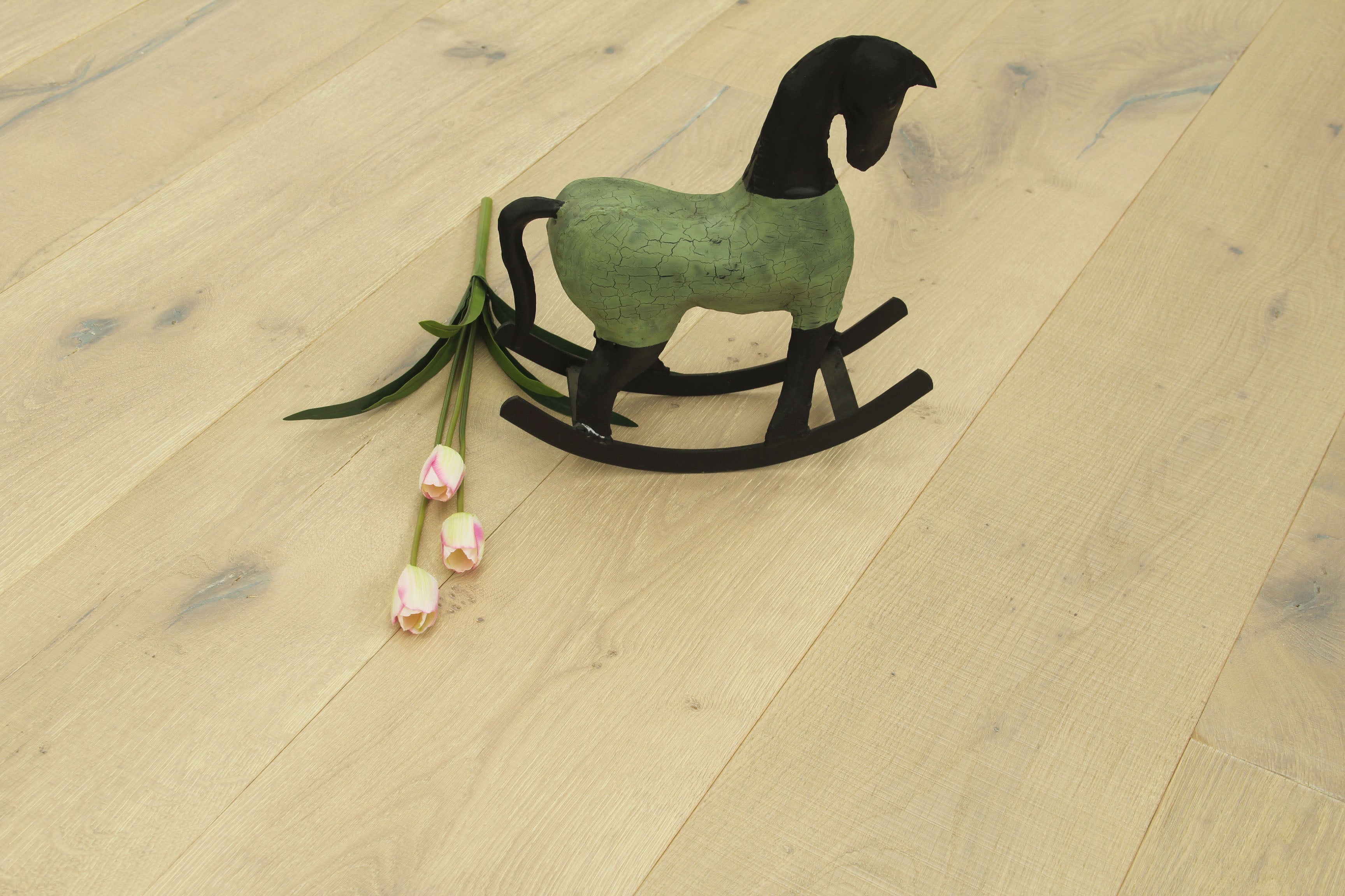 Oak Brushed Distressed Saw Mark,Cream Colour Oiled Engineered Flooring SEO1582