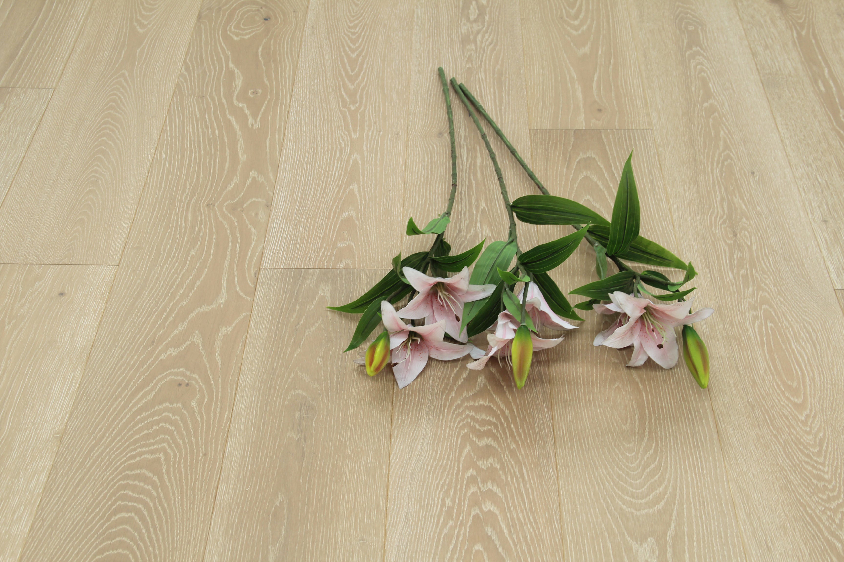 Smoked,Brushed White UV Oiled Oak 5G Click Engineered Flooring SEO1422C