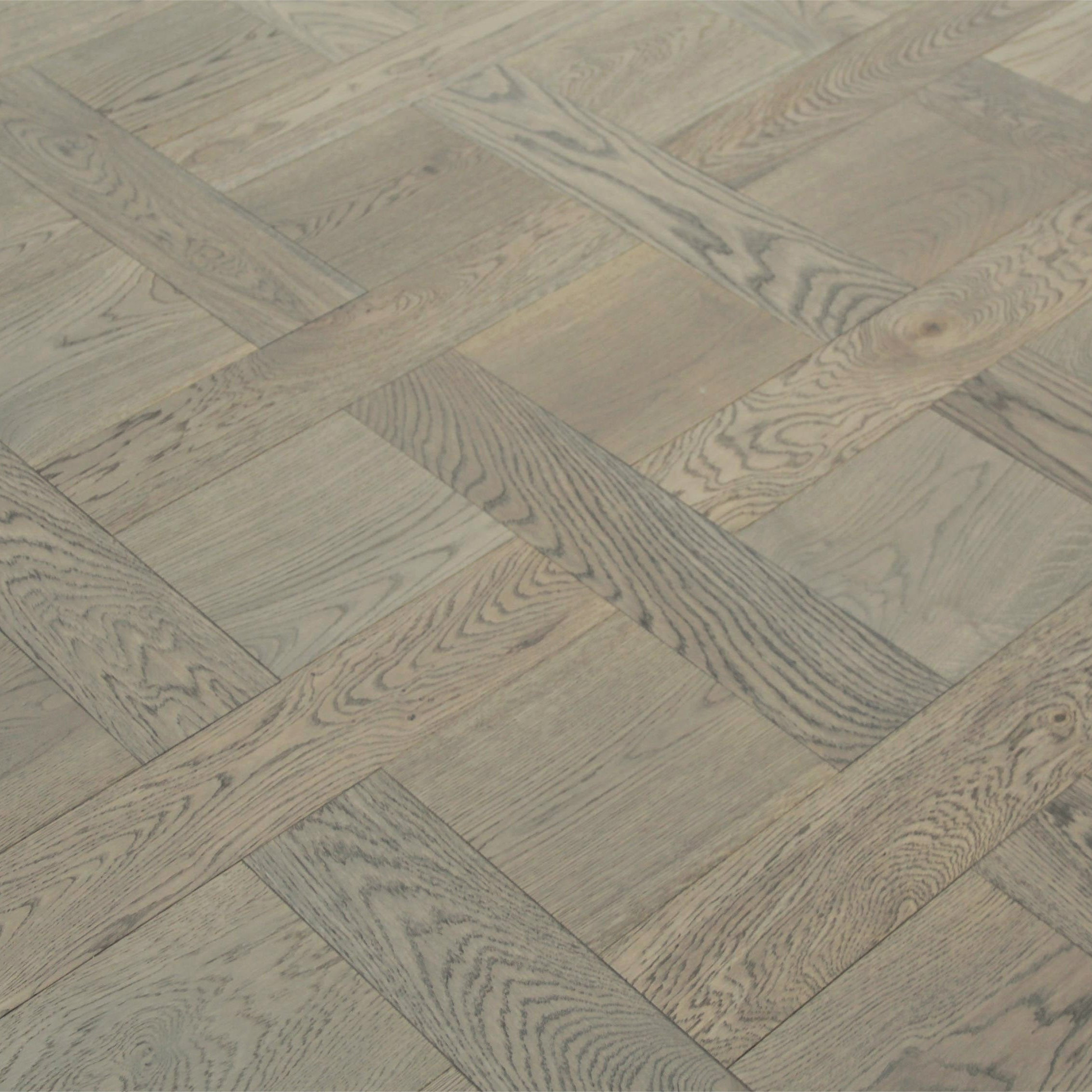 L-Charcoal Oak Basketweave Engineered Wood Flooring SBW1502