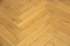 Oak Smoked Brushed Lacquered Herringbone Engineered Flooring 605x125x15/4mm SHO1503