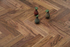Prime Grade American Black Walnut Lacquered Herringbone Engineered Flooring 600x90x18/4mm SHW1802AB