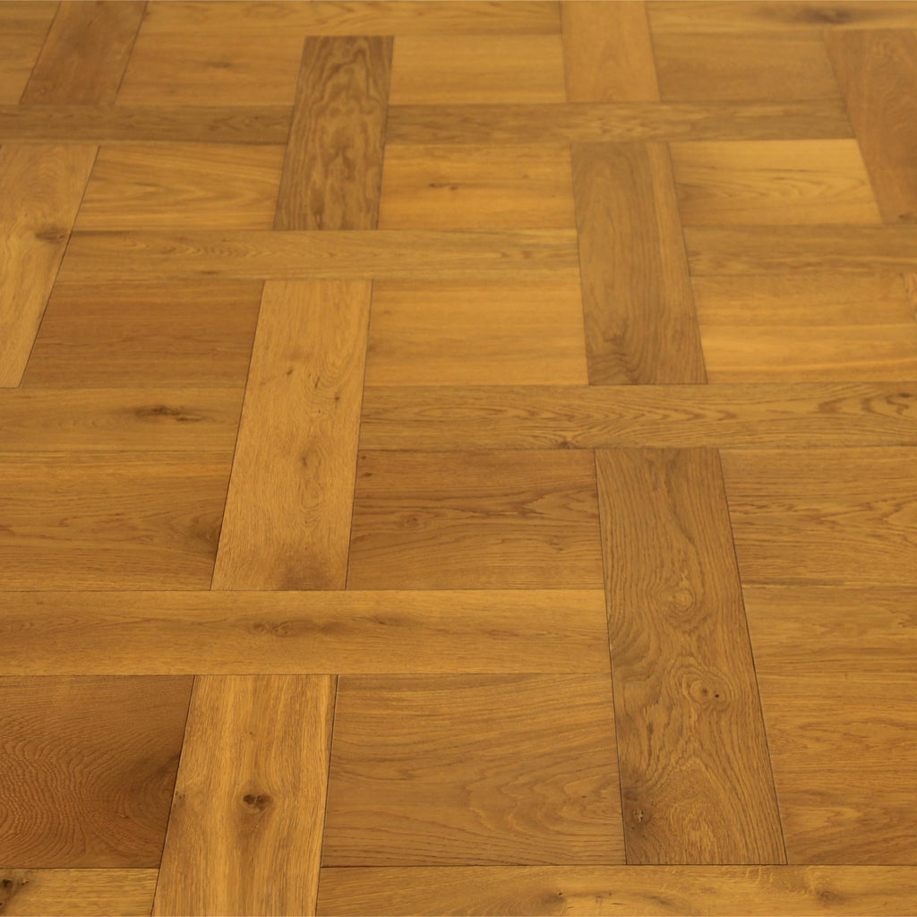 Smoked Natural Oak Basketweave Engineered Wood Flooring SBW1503