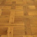 Smoked Natural Oak Basketweave Engineered Wood Flooring SBW1503