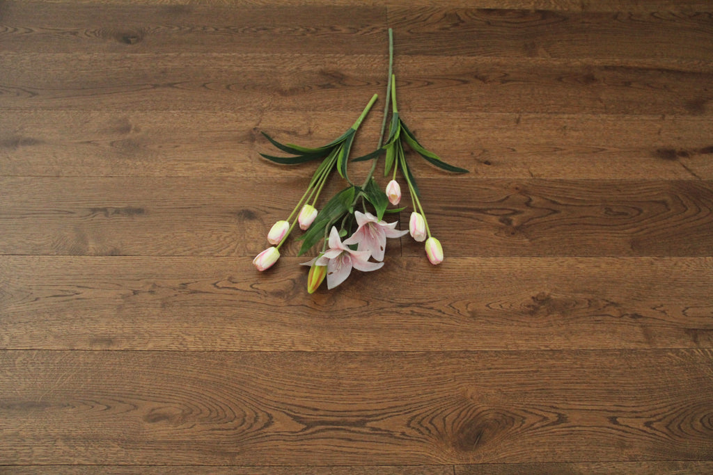 Brushed Dark Coffee UV Oiled Oak Engineered HardWood Flooring SEO1502C