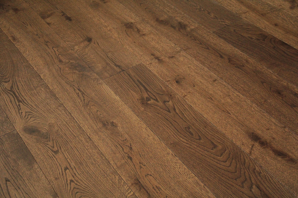Brushed Dark Coffee UV Oiled Oak Engineered HardWood Flooring SEO1502C