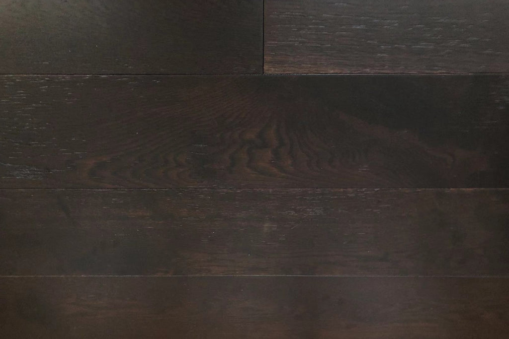 Brushed Ebony Stained Lacquered Oak Engineered Flooring SEO1518