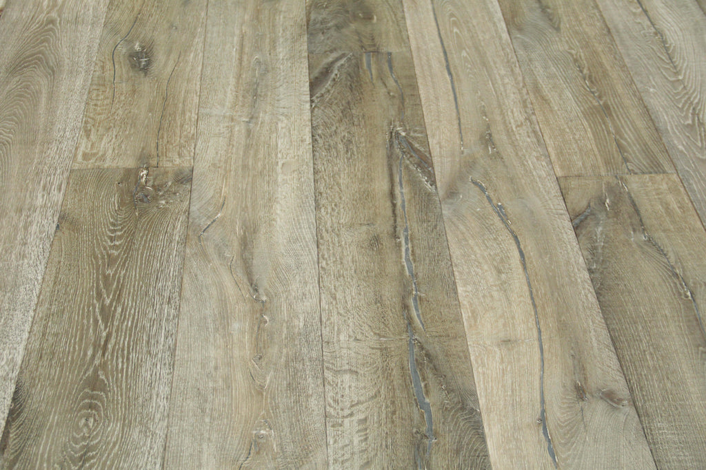 Oak Brushed Distressed Saw Mark Grey Oiled Engineered Flooring 1900x240x15/4mm SEO1561