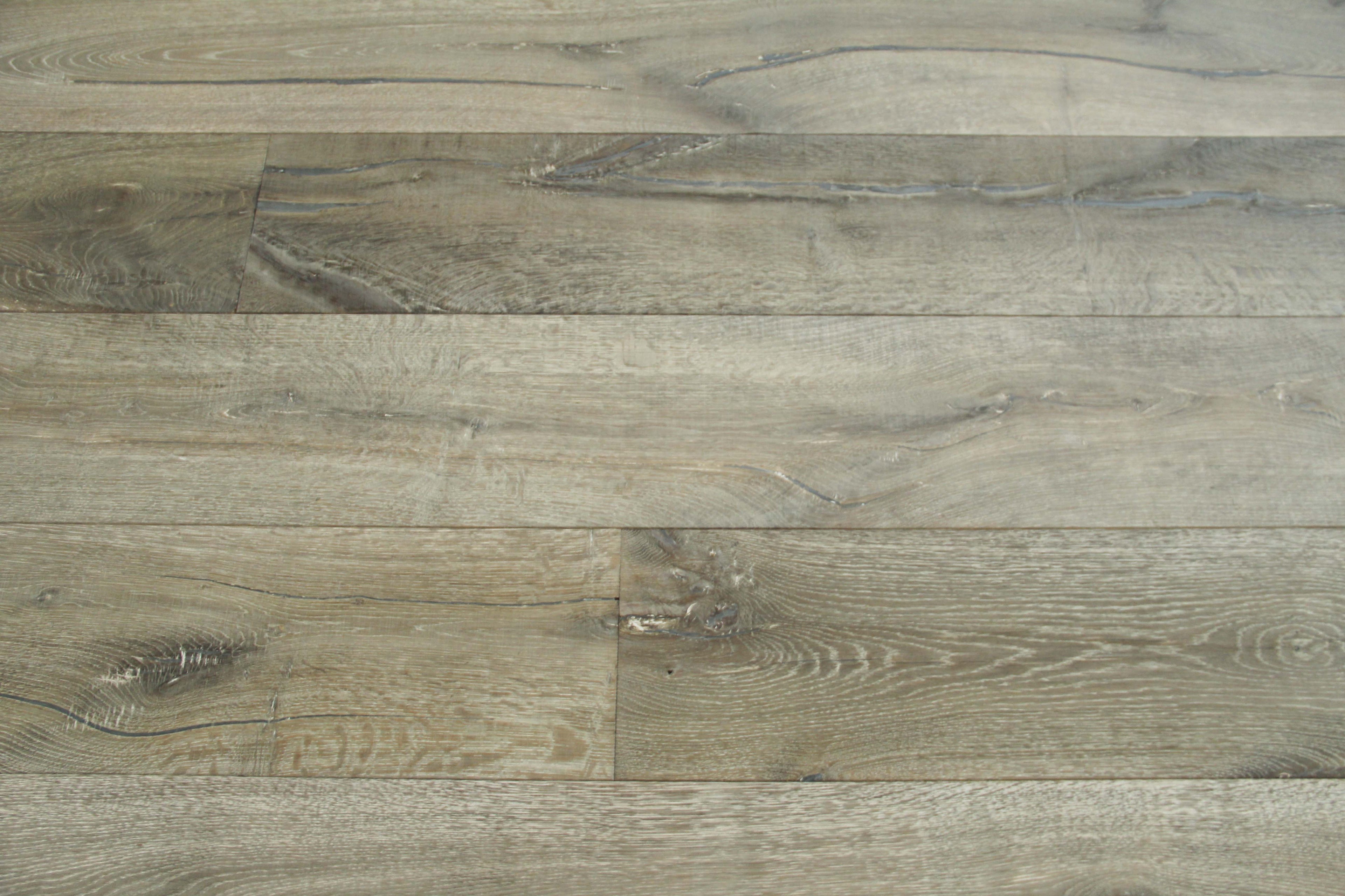 Oak Brushed Distressed Saw Mark Grey Oiled Engineered Flooring 1900x240x15/4mm SEO1561