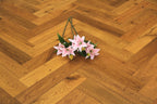 Smoked Oak Natural Engineered Herringbone Flooring 600x125x14/3mm SHO1405