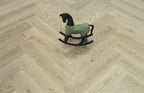Smoked Grey Oak Engineered Herringbone Flooring 600x125x14/3mm SHO1409