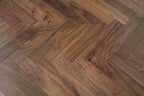 Prime Grade American Black Walnut Lacquered Herringbone Engineered Flooring 600x90x18/4mm SHW1802AB
