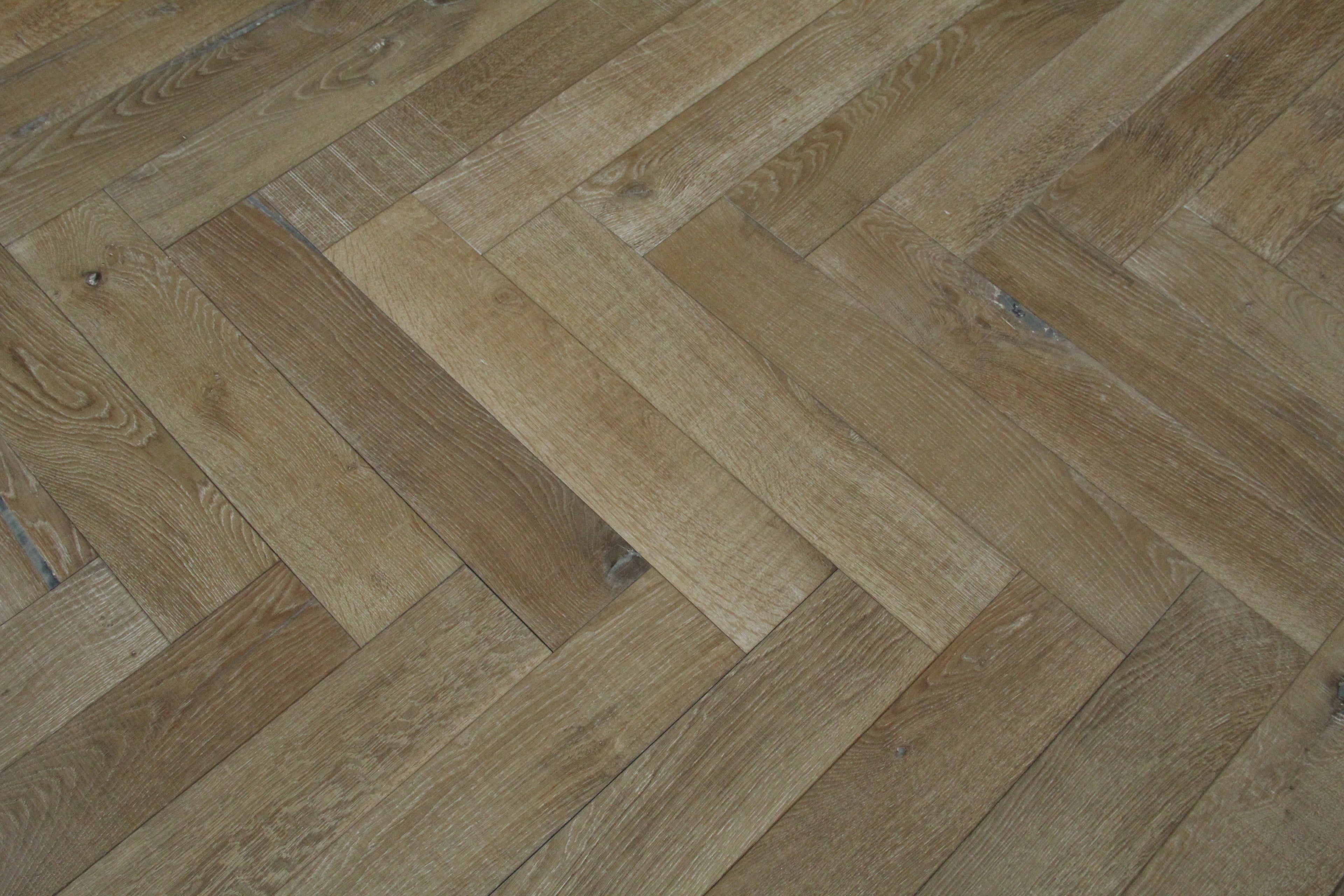 Volcano Ash Lightly Brushed Bespoke Herringbone Flooring SHO1818