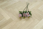 Prime Grade Oak Brushed & Unfinished Herringbone Engineered Wood Flooring 600x90x15/3mm SHO1525