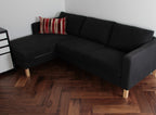 Lacquered American Black Walnut Herringbone 600x150mm SHW1821