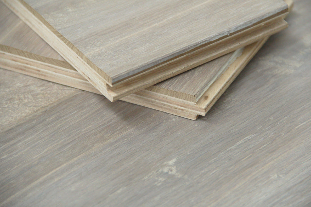 Hand Scraped White Oiled & Smoked Oak Engineered Flooring SEO2011