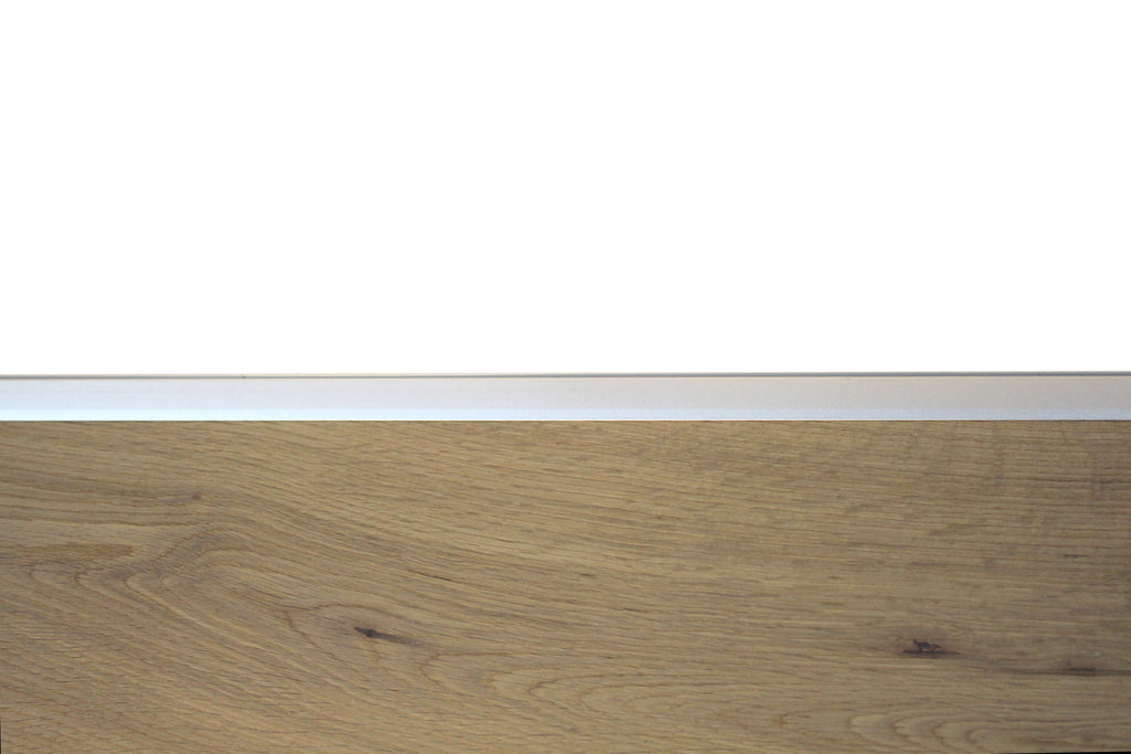 Silver Aluminium End Profile 2.7m x 20mm x 8mm SAC010