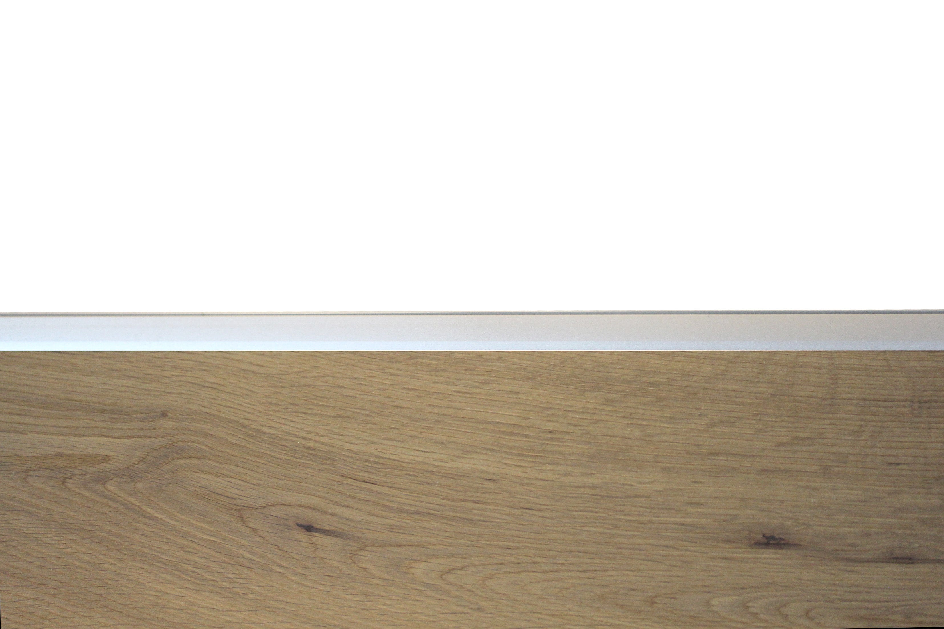 Silver Aluminium End Profile 2.7m x 20mm x 8mm SAC010