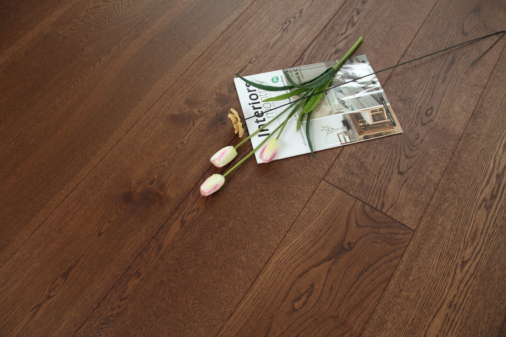 Walnut Stained European Oak Engineered Flooring SEO1513C