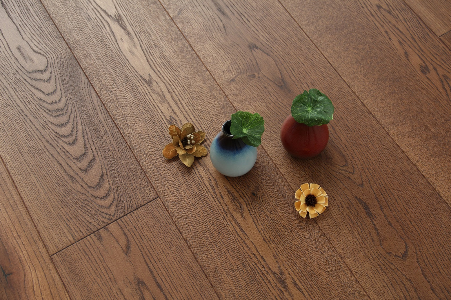 Walnut Stained European Oak Engineered Flooring SEO1513C