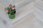 European Oak Brushed & Smoked White Oiled Parquet Herringbone 600x90x18/4mm SHO1801