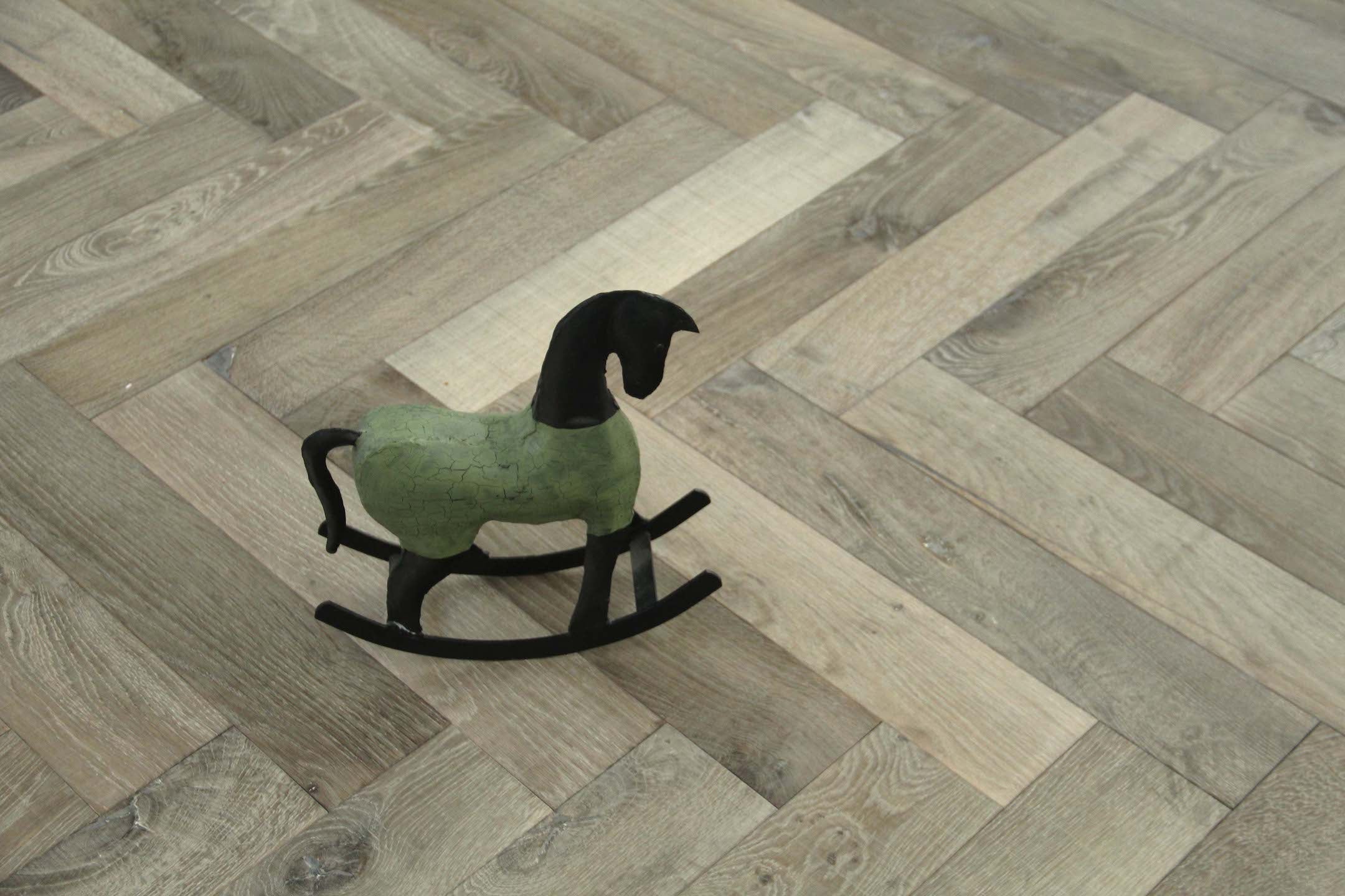 Medium Grey Bespoke Parquet Herringbone Flooring SHO1814