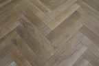 Volcano Ash Lightly Brushed Bespoke Herringbone Flooring SHO1818