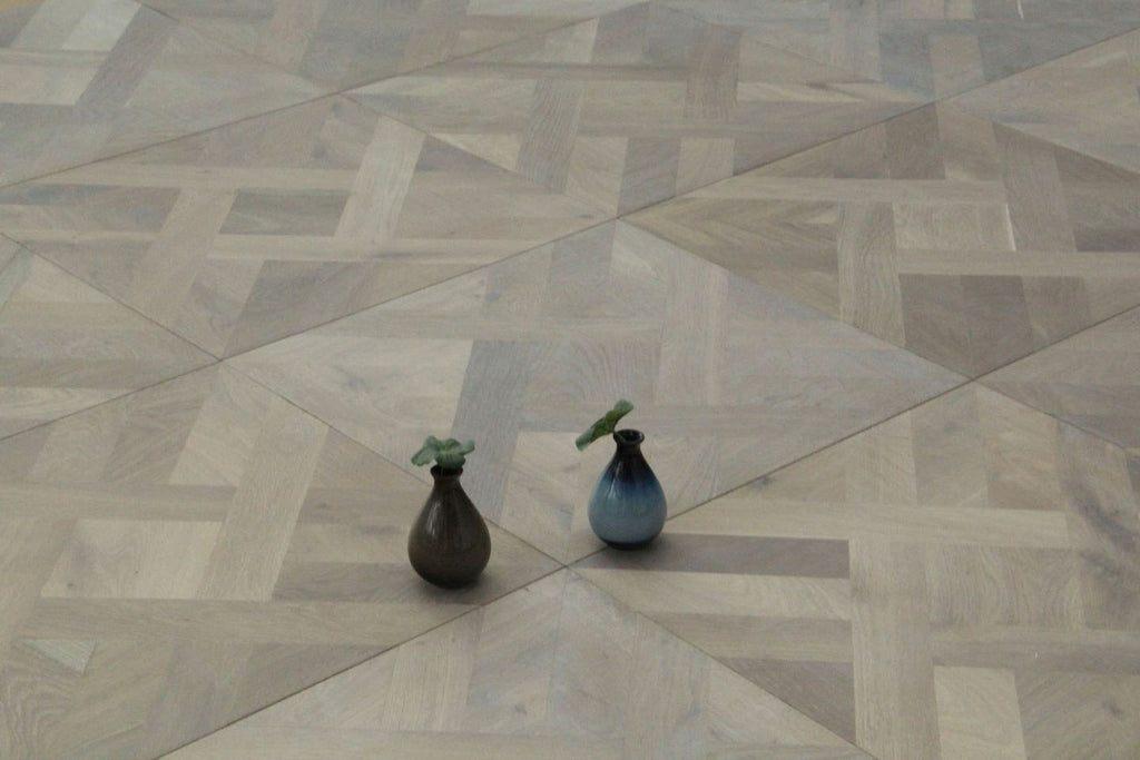 Smoked Grey Oak Parquet Versailles Wood Flooring SPD2016