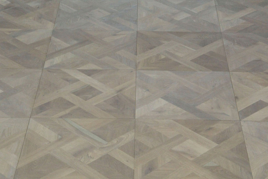 Smoked Grey Oak Parquet Versailles Wood Flooring SPD2016