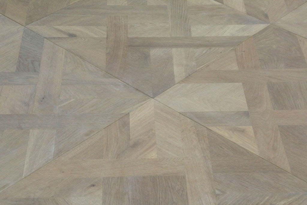 Smoked Grey Oak Parquet Versailles Wood Flooring SPD2016