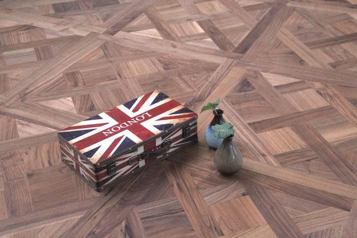 American Black Walnut Parquet Versailles Flooring SPE2005