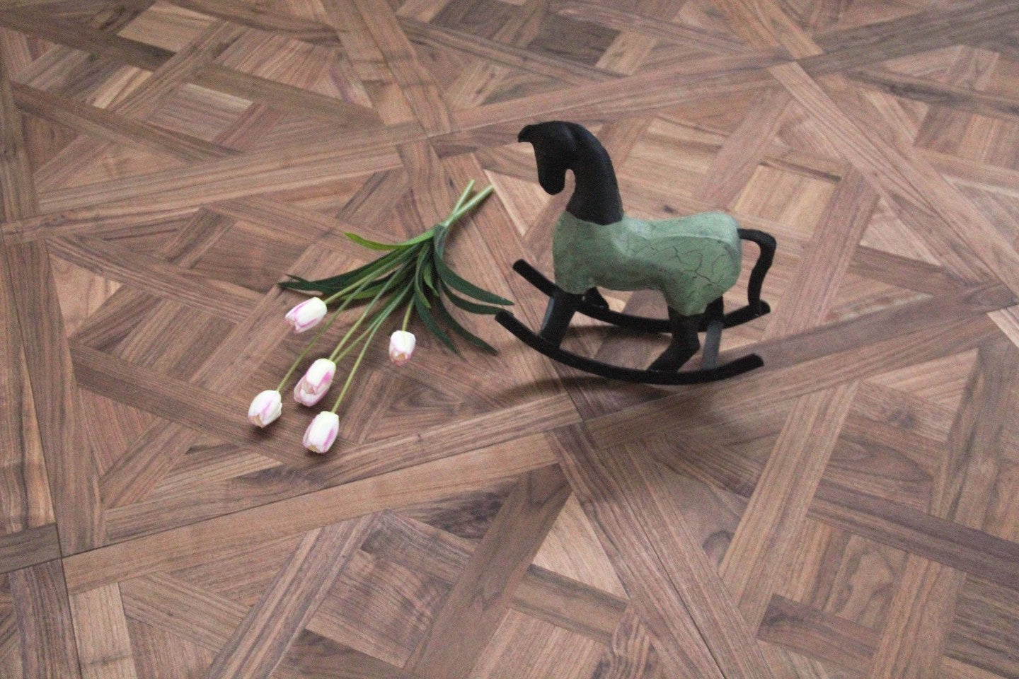 American Black Walnut Parquet Versailles Flooring SPE2005