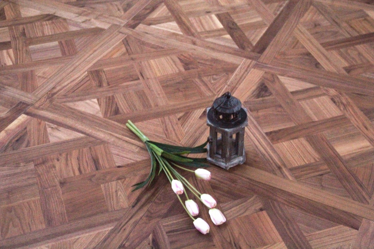 American Black Walnut Parquet Versailles Flooring SPE2005