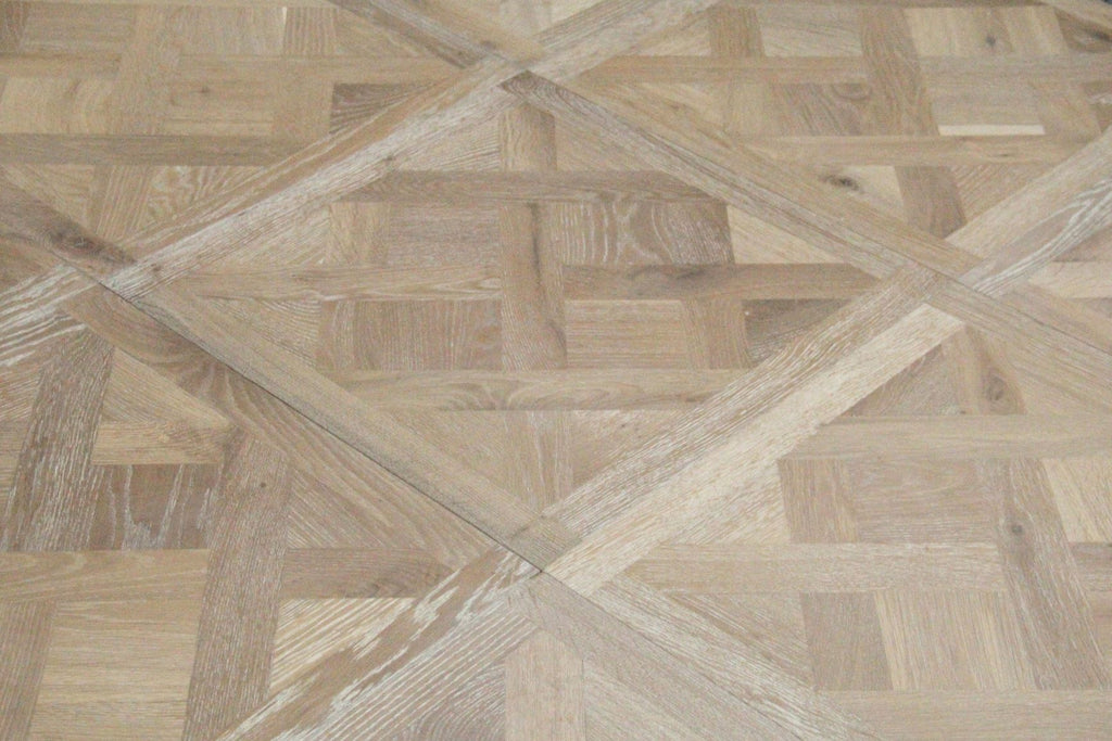 White Oiled European Oak Parquet Versailles Flooring SPE2006