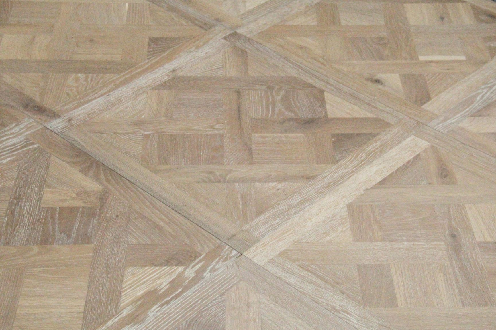 White Oiled European Oak Parquet Versailles Flooring SPE2006