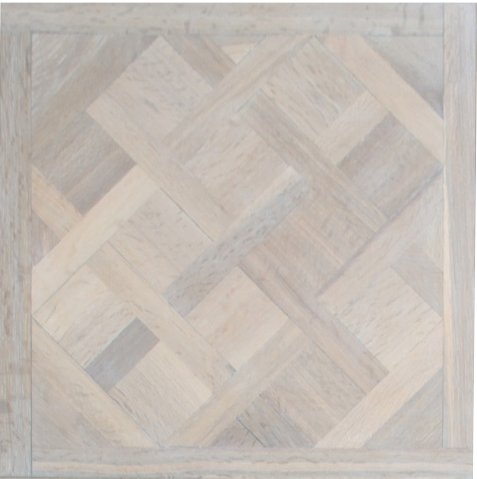 Oak Smoked Brushed White Oiled Versailles Panel Engineered Flooring 580x580x20/6mm SPO2001
