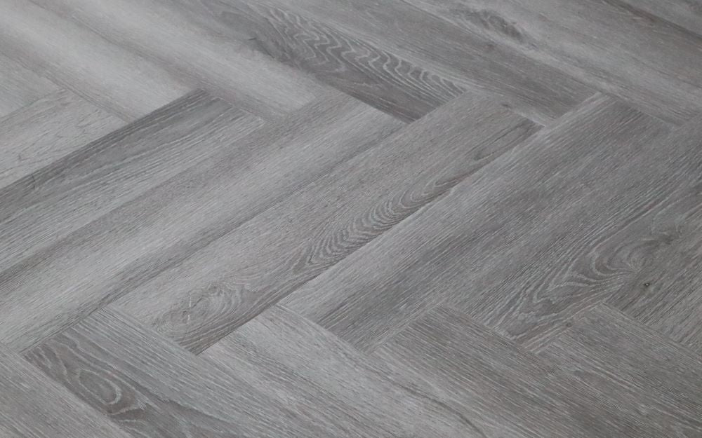 Oak Grey SPC Herringbone Vinyl Click Flooring 600x120x5.0mm SVH2404