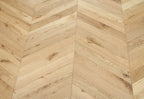 Brushed & UV Oiled Parquet Oak Chevron Flooring SSR1802