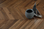 Double Smoked & UV Oiled Oak Chevron Wood Flooring SSR1804