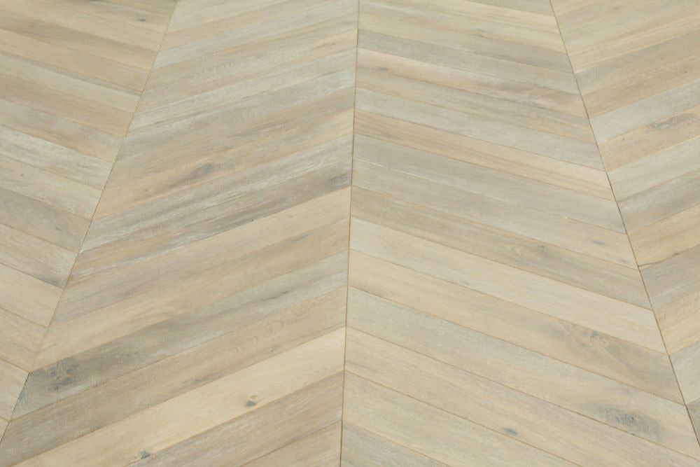 European Oak Smoked Grey Chevron Wood Flooring SSR1805