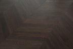 Oak Coffee Stained & Lacquered Chevron Wood Flooring SSR1807