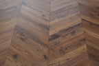 American Black Walnut Lacquered Parquet Chevron Wood Flooring SSR1809