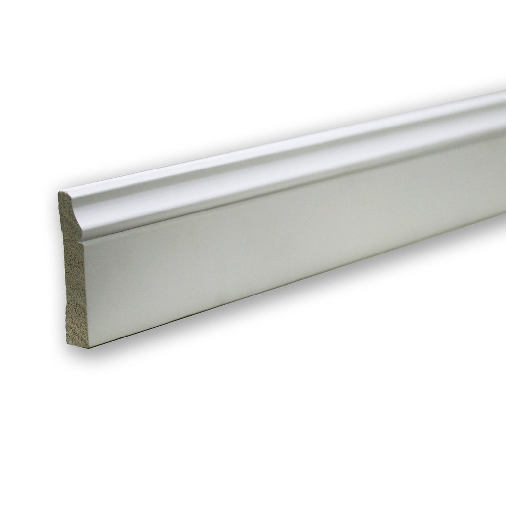 Pure White Solid Pine Skirting 2.4m x 120mm x 16mm SSK005